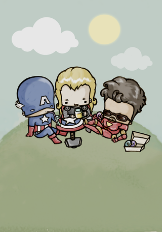 Illustration for article titled Mighty Cute Avengers: The Most Adorable Avengers Fan Art Ever!